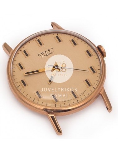 Auksinis vyriškas laikrodis "POLIOT" pardavimui internetu