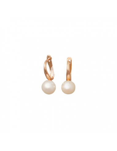 Auksiniai auskarai su perlais pardavimui internetu